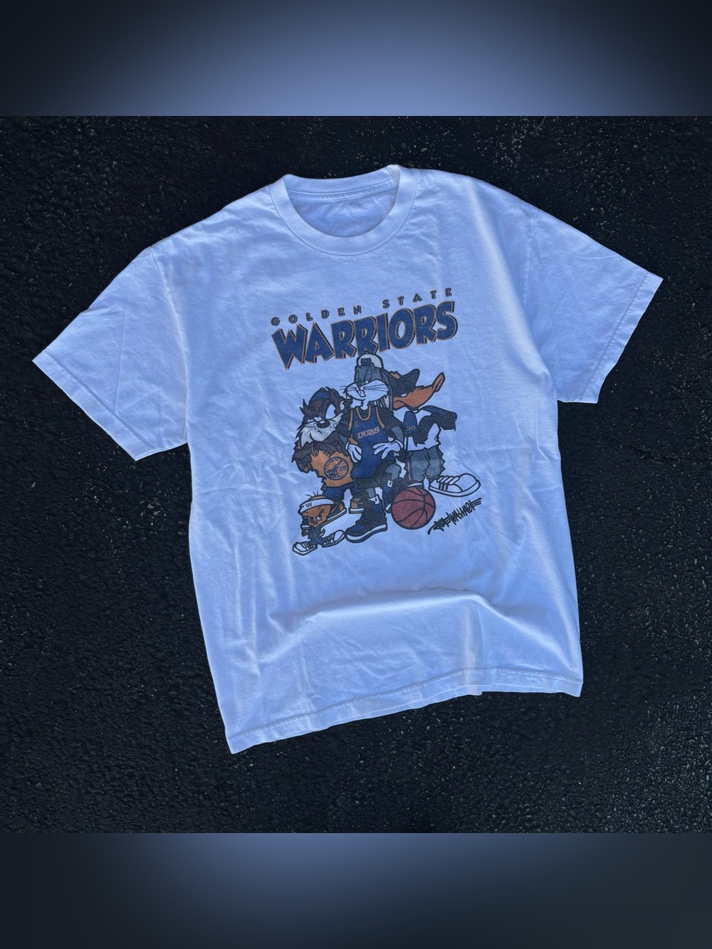 Warriors Space Jam MJ LB Tune Squad Marvin Bugs Bunny Tee Shirt Men Lebron James